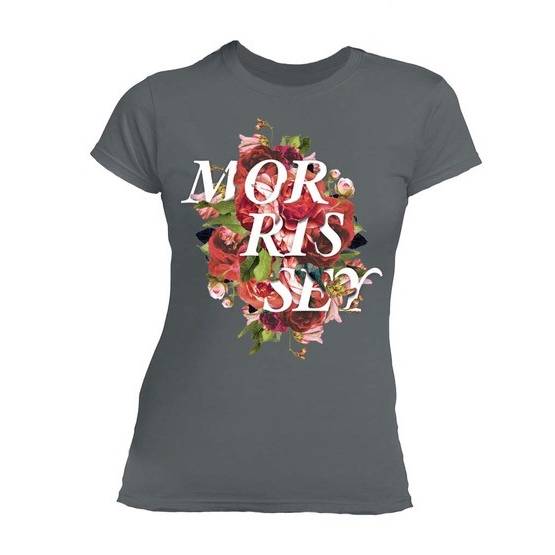 ROSES LADIES CHARCOAL T-SHIRT