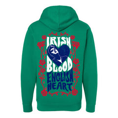 Irish Blood Heather Green Hoody