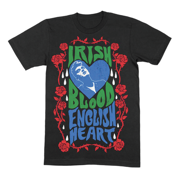 Irish Blood Heart Black T-Shirt