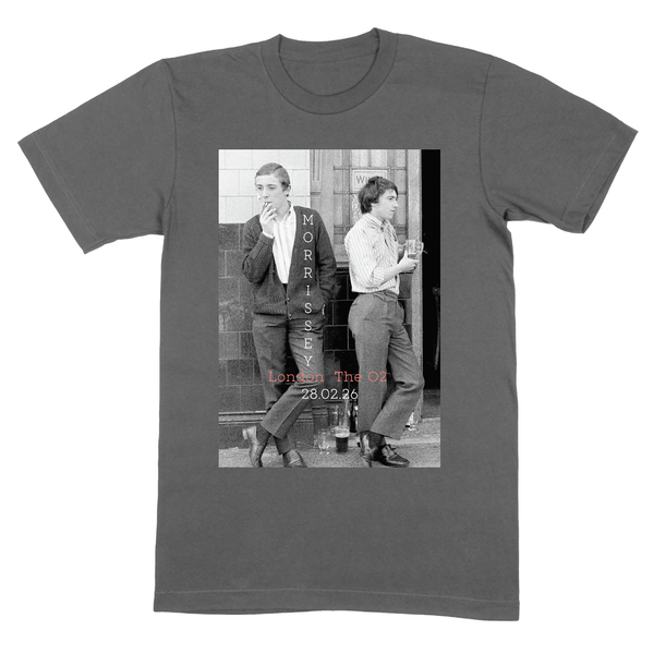 Morrissey London OFFICIAL O2 Event T Shirt Charcoal