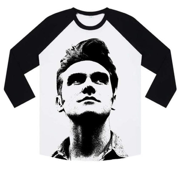 Now Today White and Black 3/4 Sleeve Baseball Shirt