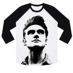 Now Today White and Black 3/4 Sleeve Baseball Shirt