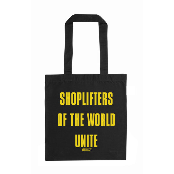 Shoplifters Black Tote Bag Yellow