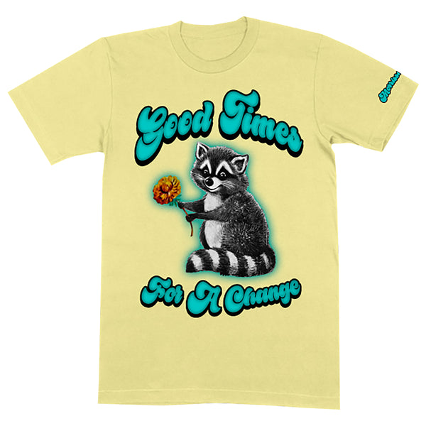 'Good Times For A Change' T-Shirt Yellow