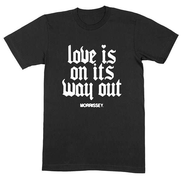 LOVE IS OLD ENGLISH T SHIRT BLACK