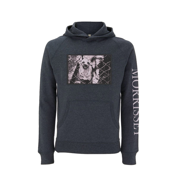 DOG PHOTO PATCH BLACK MELANGE HOODY