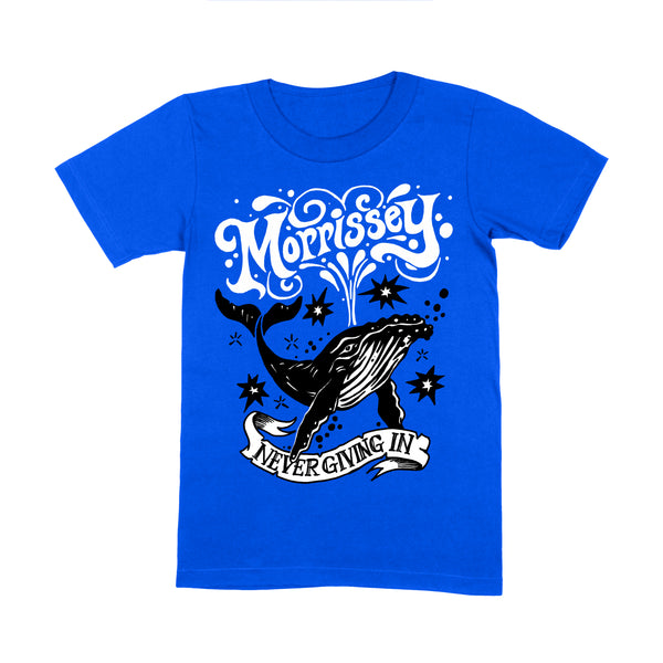 NEVER GIVING IN - WHALE KIDS T-SHIRT